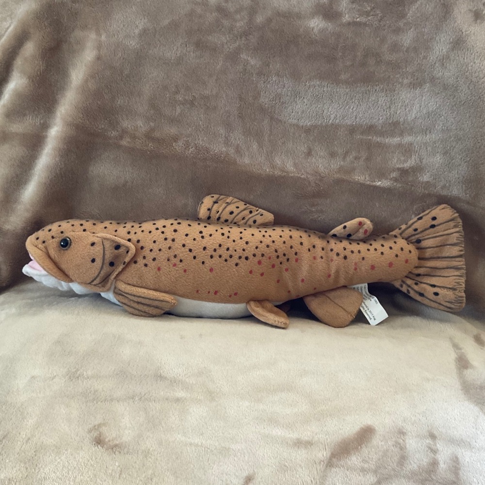Cabin Critters Brown Trout Plush Stuffed Animal Fish 17 Inch Realistic Toy